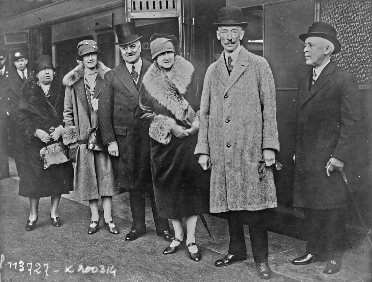 Louis-Alexandre Taschereau, Premier i Quebec, og hans kone Adine Dionne, i London, 14. oktober 1926 av Agence Rol