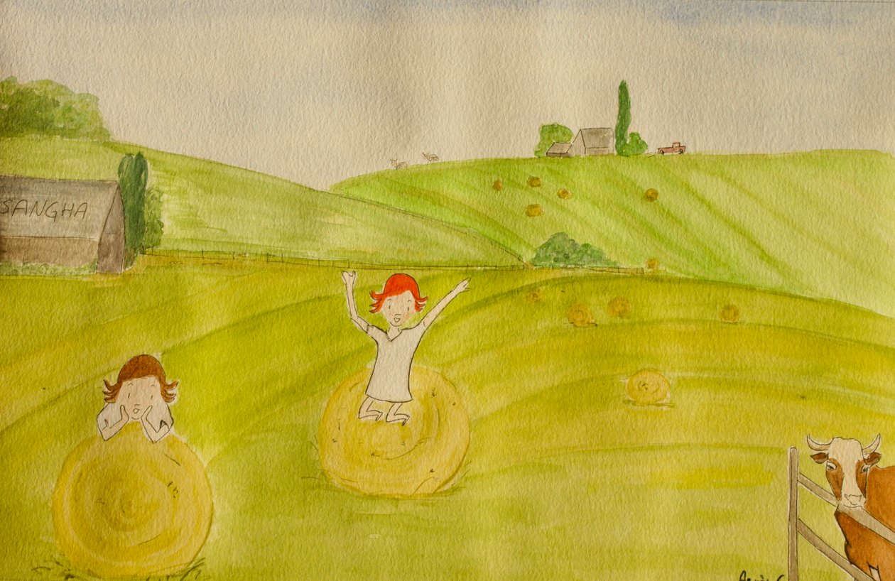 The Voyage, Dordogne, 2015 , akvarell på papir av Agnes Girardon