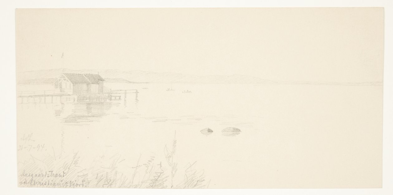 Aalsgaard strand ved Christianiafjord av Agnes Lunn