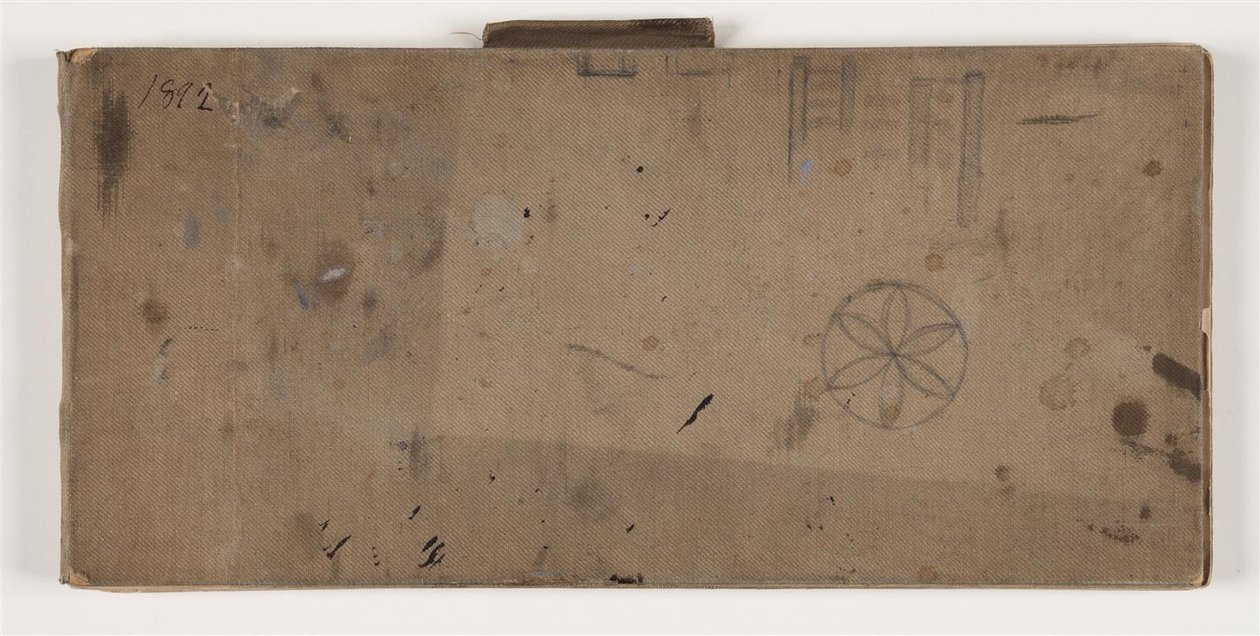 Skissebok. 1892 av Agnes Slott Møller