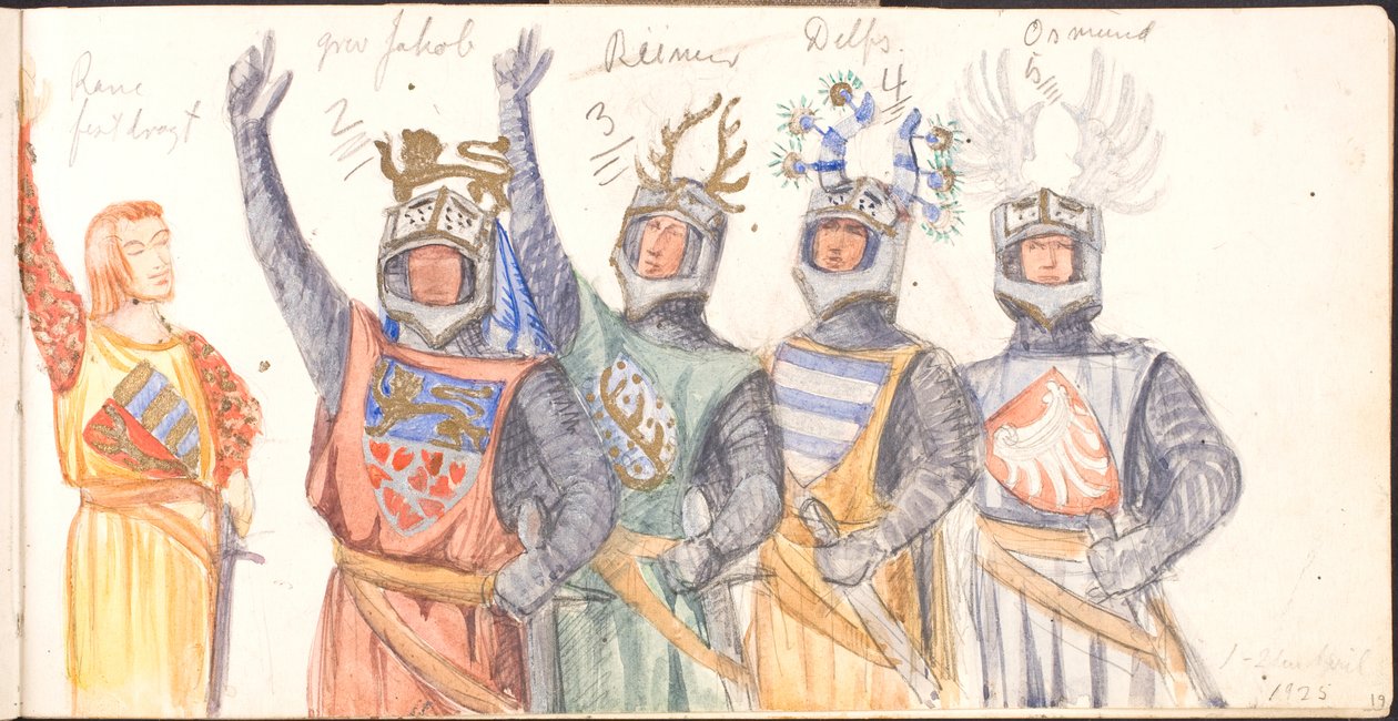 Skissebok. 1918-1919-20-----25 av Agnes Slott Møller