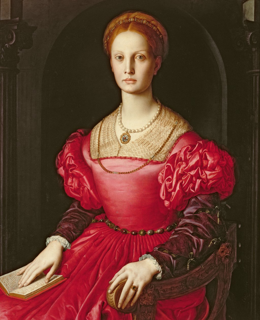 Lucrezia Panciatichi, ca. 1540 av Agnolo Bronzino