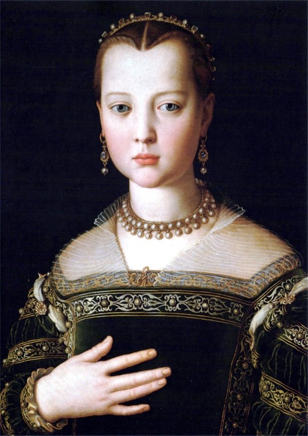 Maria de Medici av Agnolo Bronzino