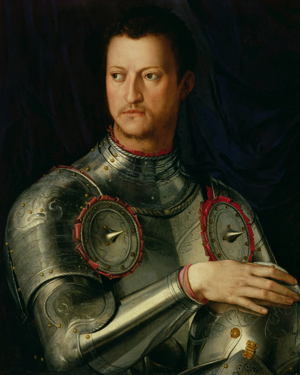 Portrett av Cosimo I (1519-74) de Medici (tempera på panel) av Agnolo Bronzino