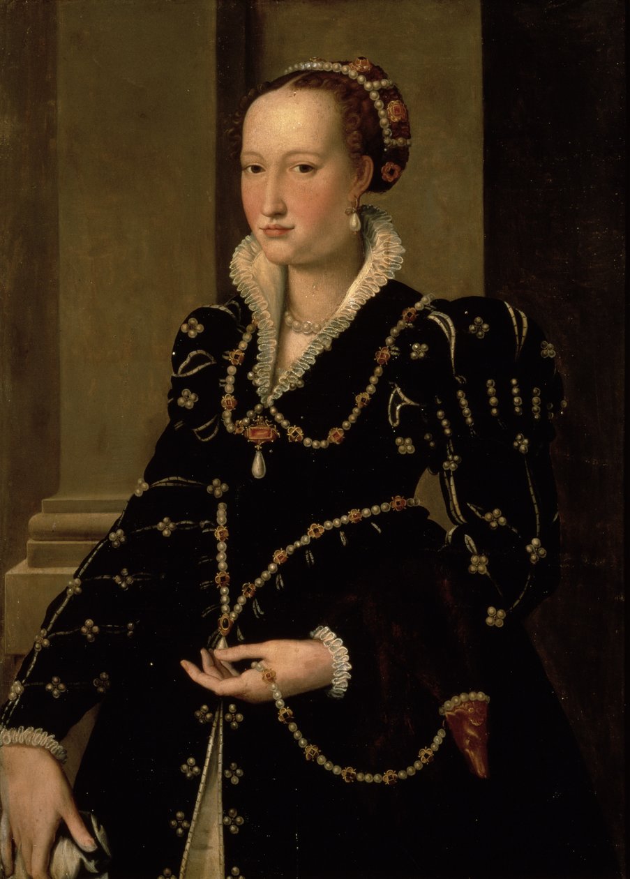 Portrett av Laudomia av Medici av Agnolo Bronzino