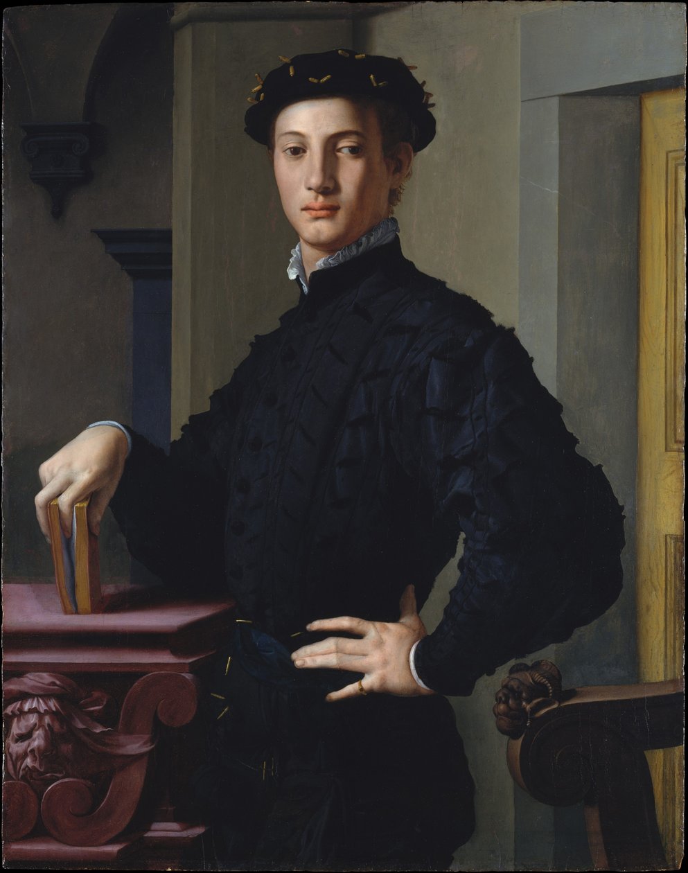 Portrett av en ung mann av Agnolo Bronzino