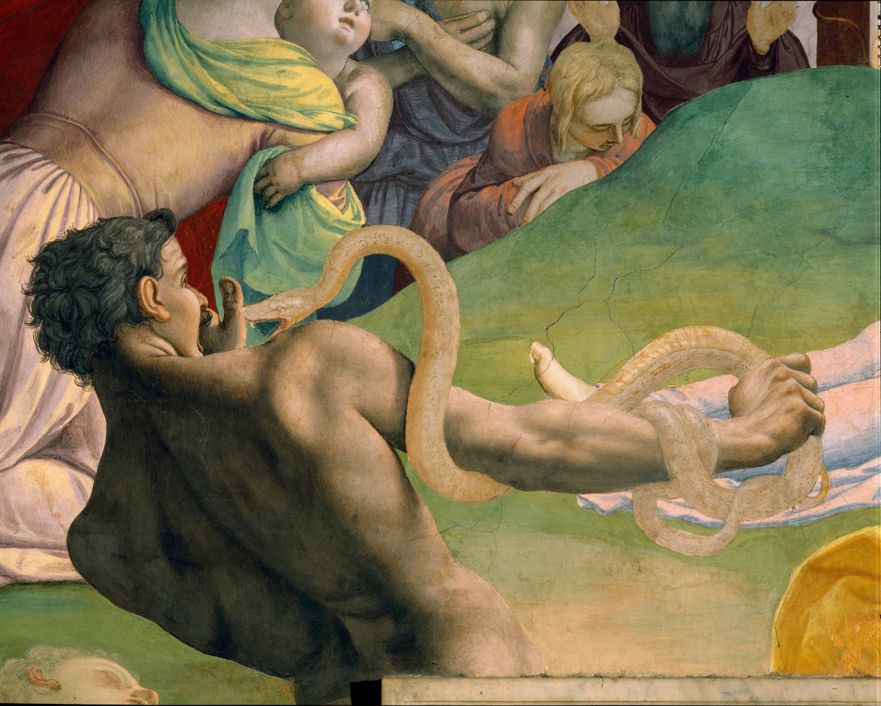 Tilbedelsen av bronseslangen av Agnolo Bronzino