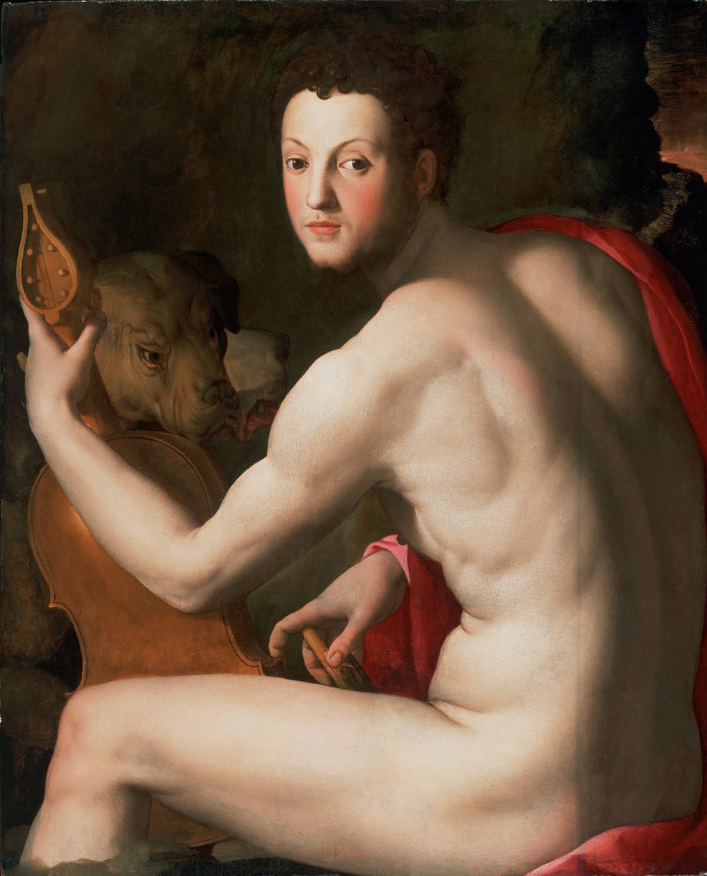 Portrett av Cosimo I de Medici som Orfeus av Agnolo Bronzino