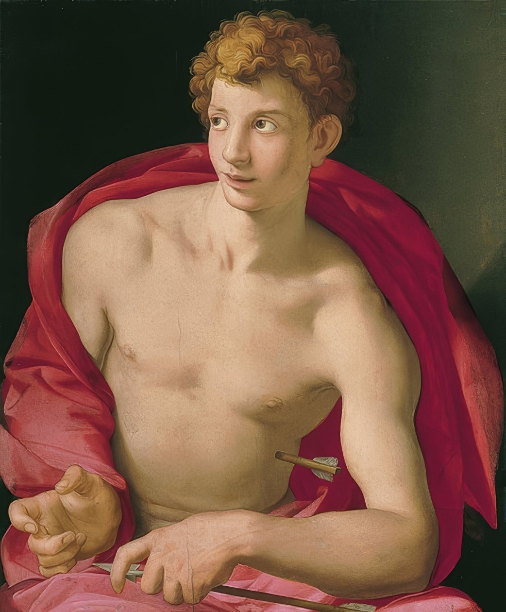 Sankt Sebastian. Rundt 1533 av Agnolo Bronzino