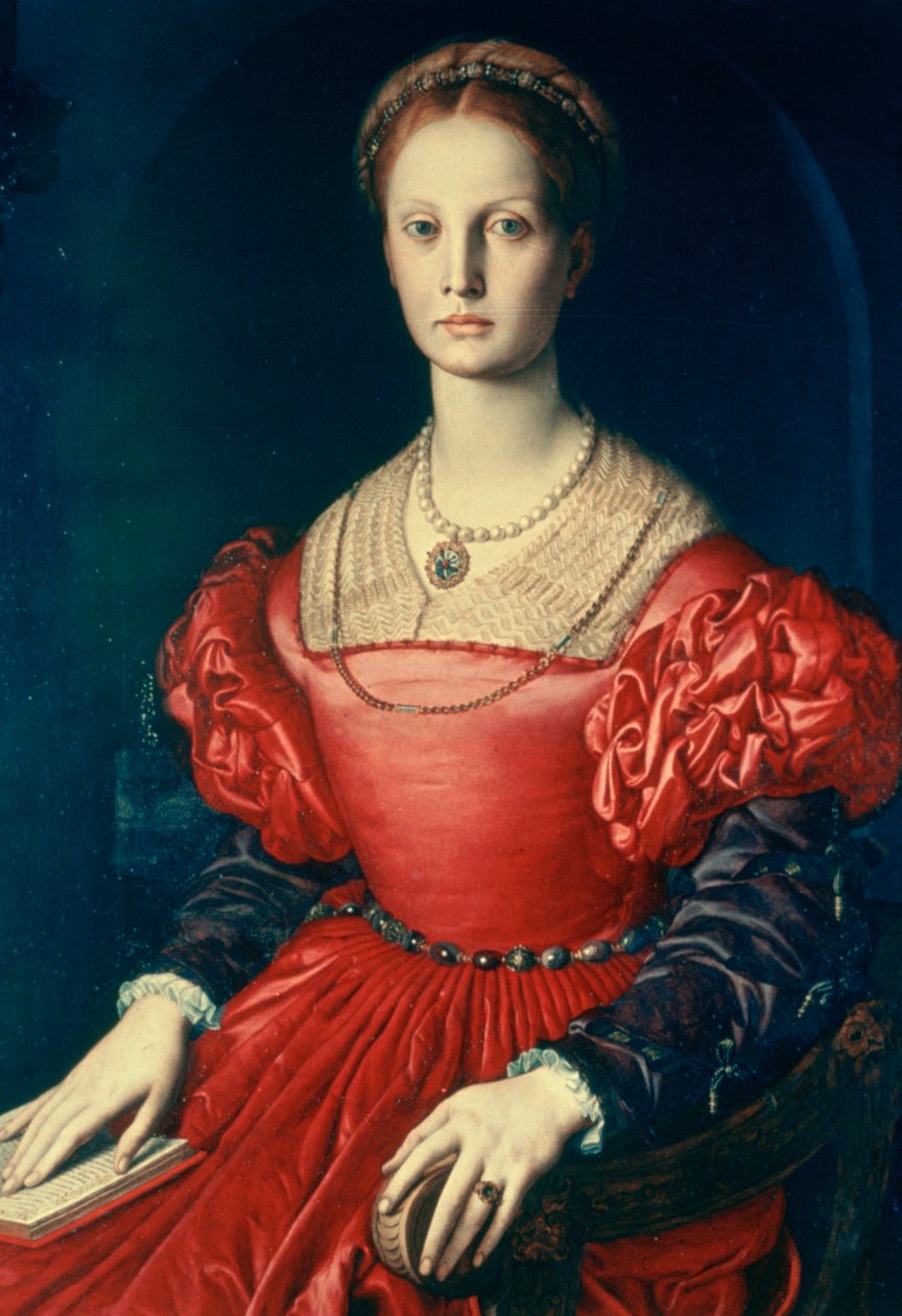 Lucrezia Panchiatichi, c1540 av Agnolo Bronzino