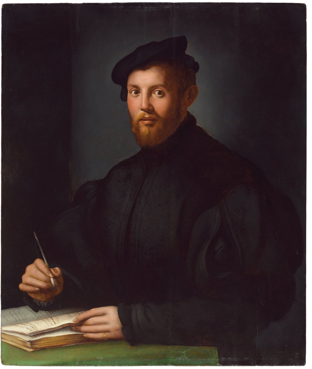 Portrett av en ung mann med en bok av Agnolo Bronzino