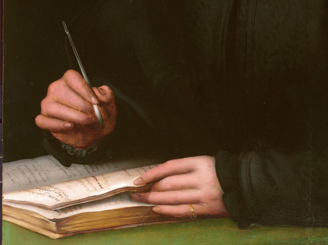 Portrett av en ung mann med en bok av Agnolo Bronzino