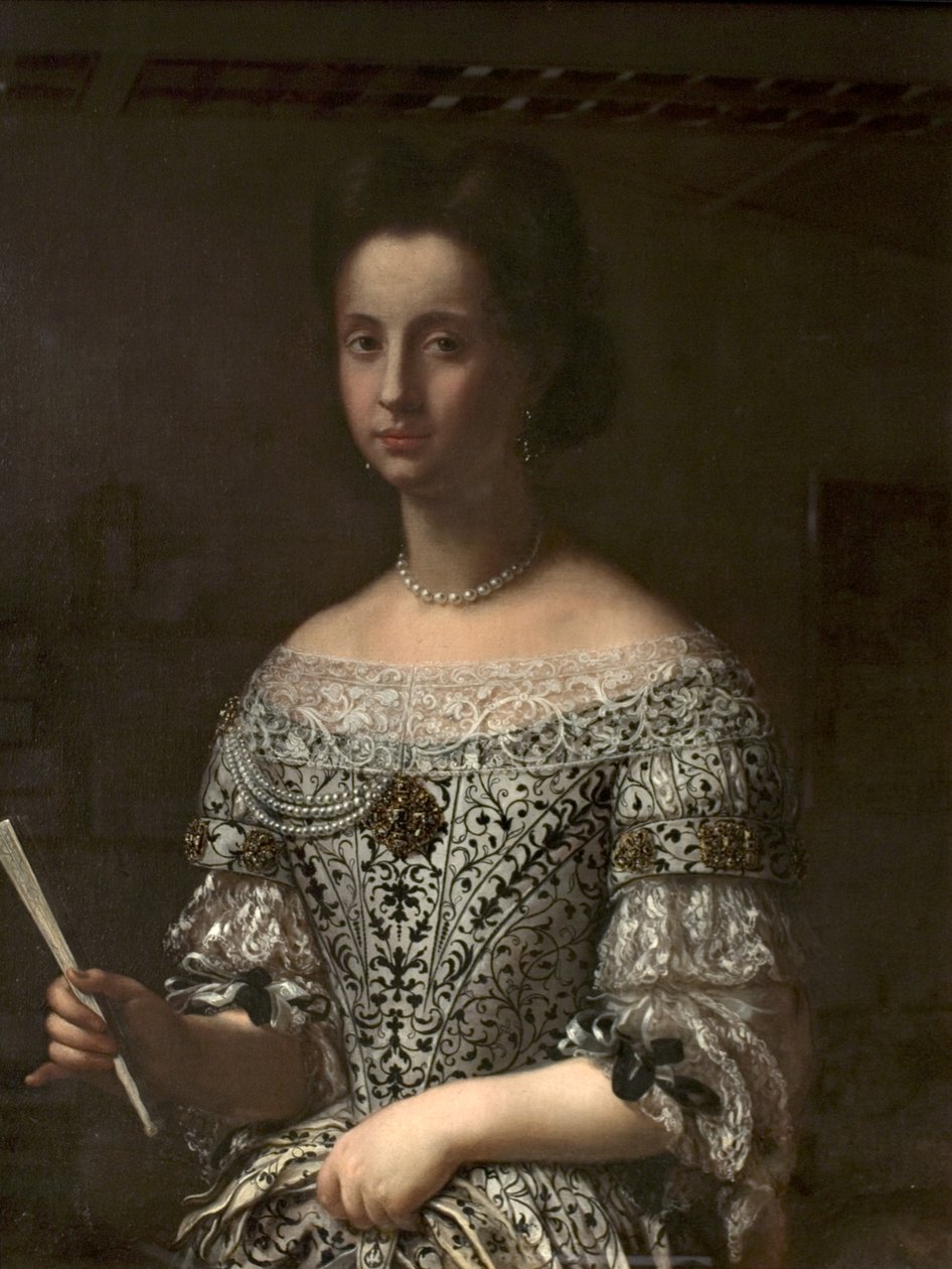 Portrett av en infanta av Spania av Agnolo Bronzino