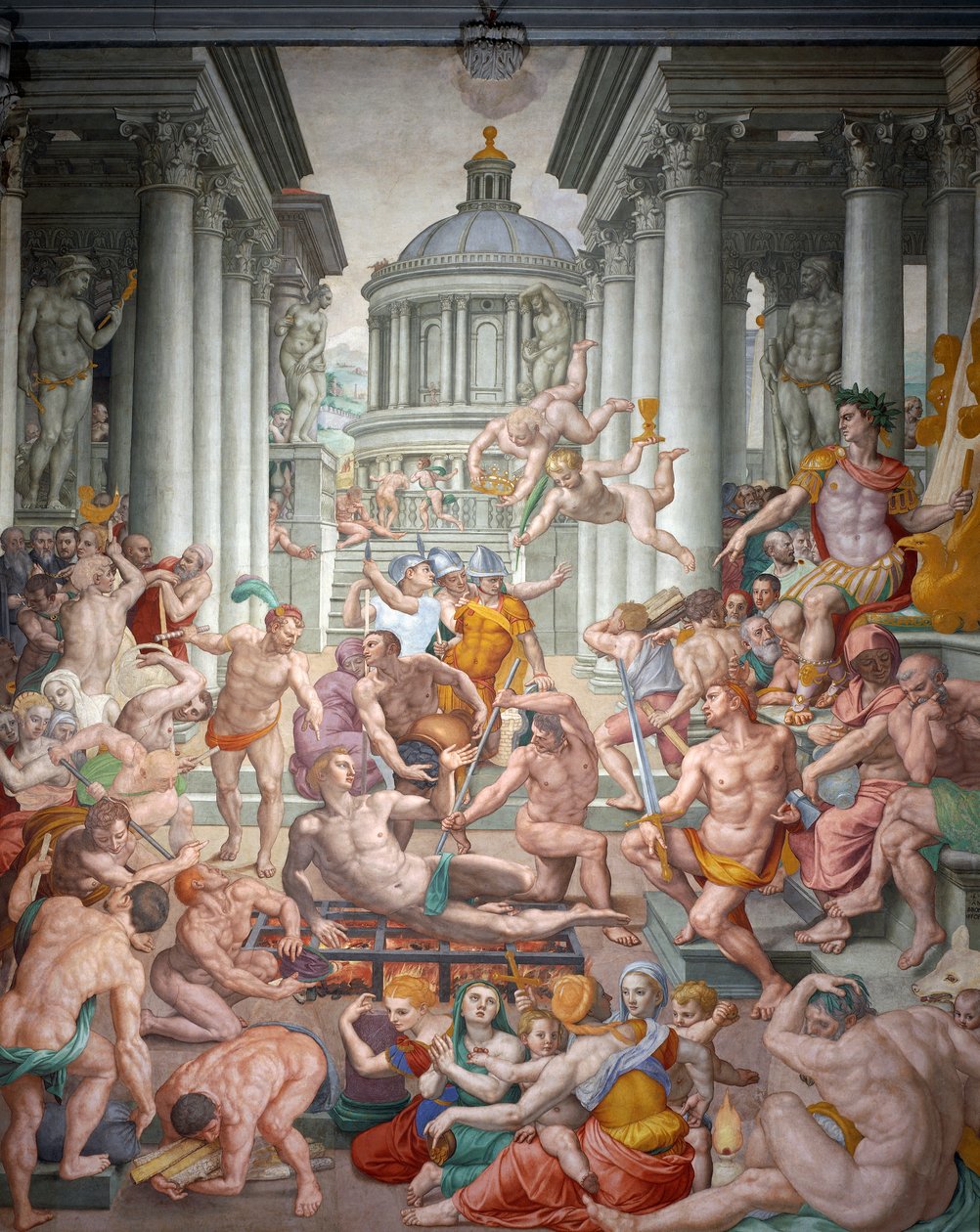 Saint Lawrences martyrium av Agnolo Bronzino
