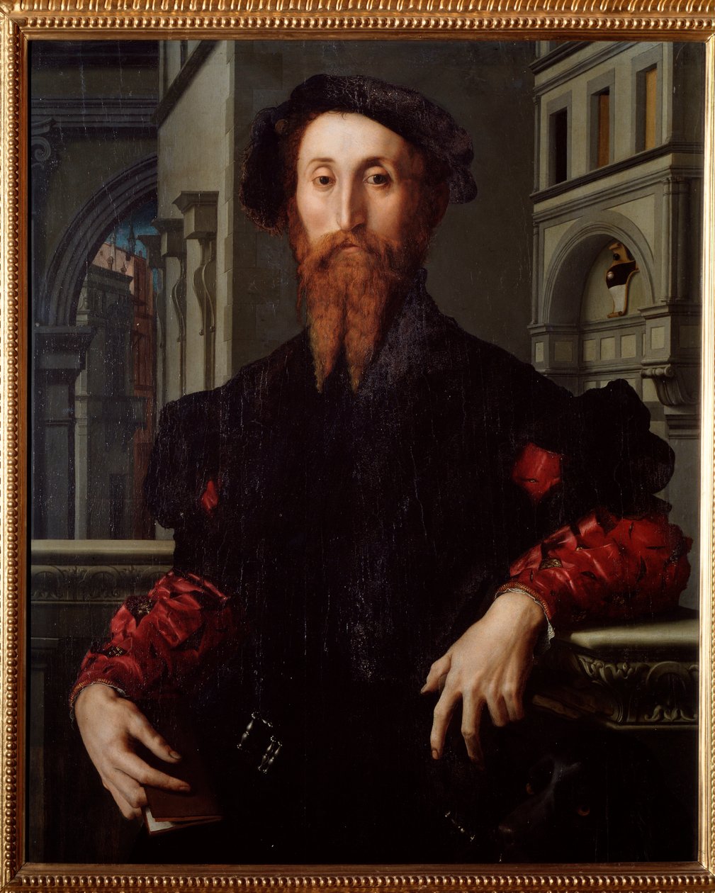 Portrett av Bartolomeo Panciatichi, florentinsk humanist og politiker (maleri, ca. 1540) av Agnolo Bronzino