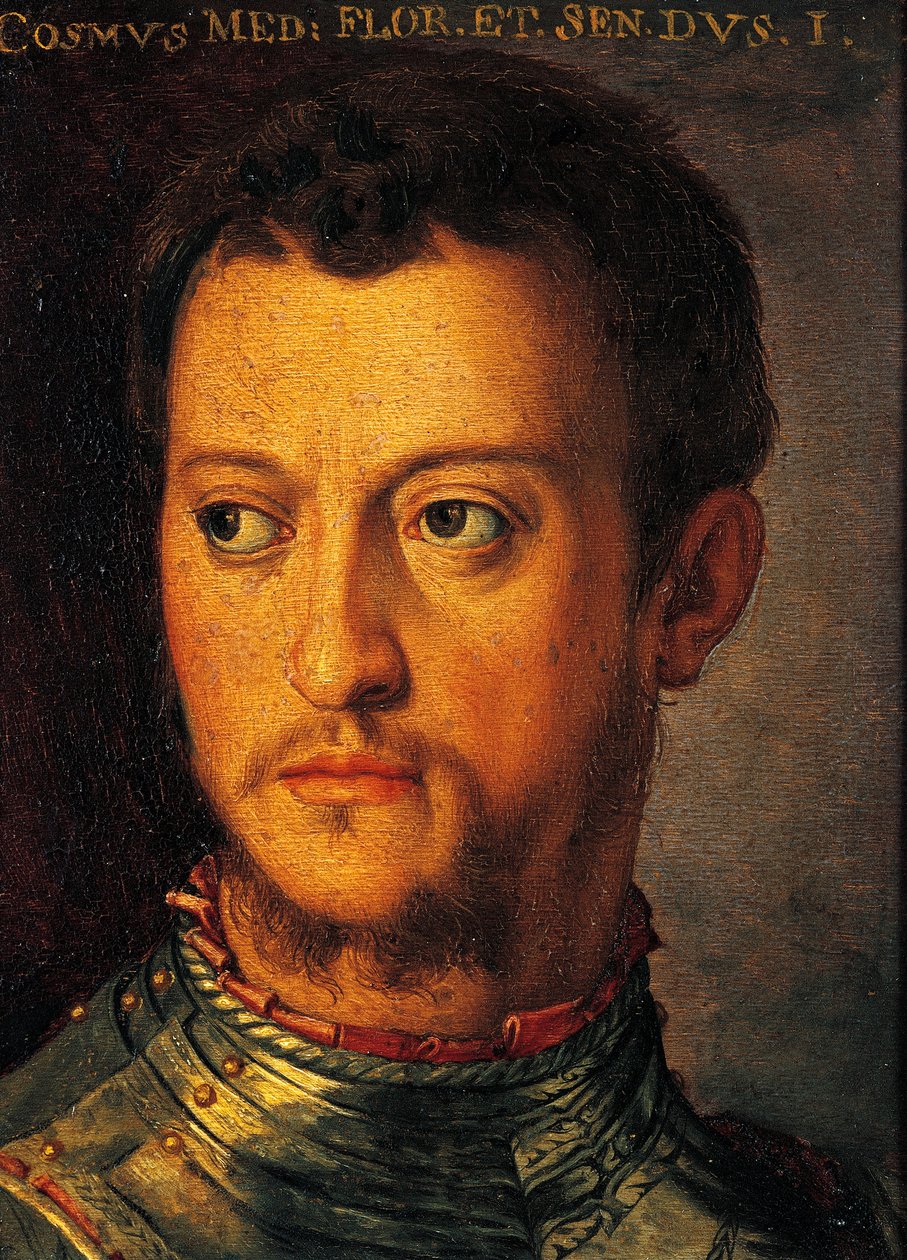 Portrett av Cosimo I de Medici, av Agnolo Bronzino, maleri av Agnolo Bronzino