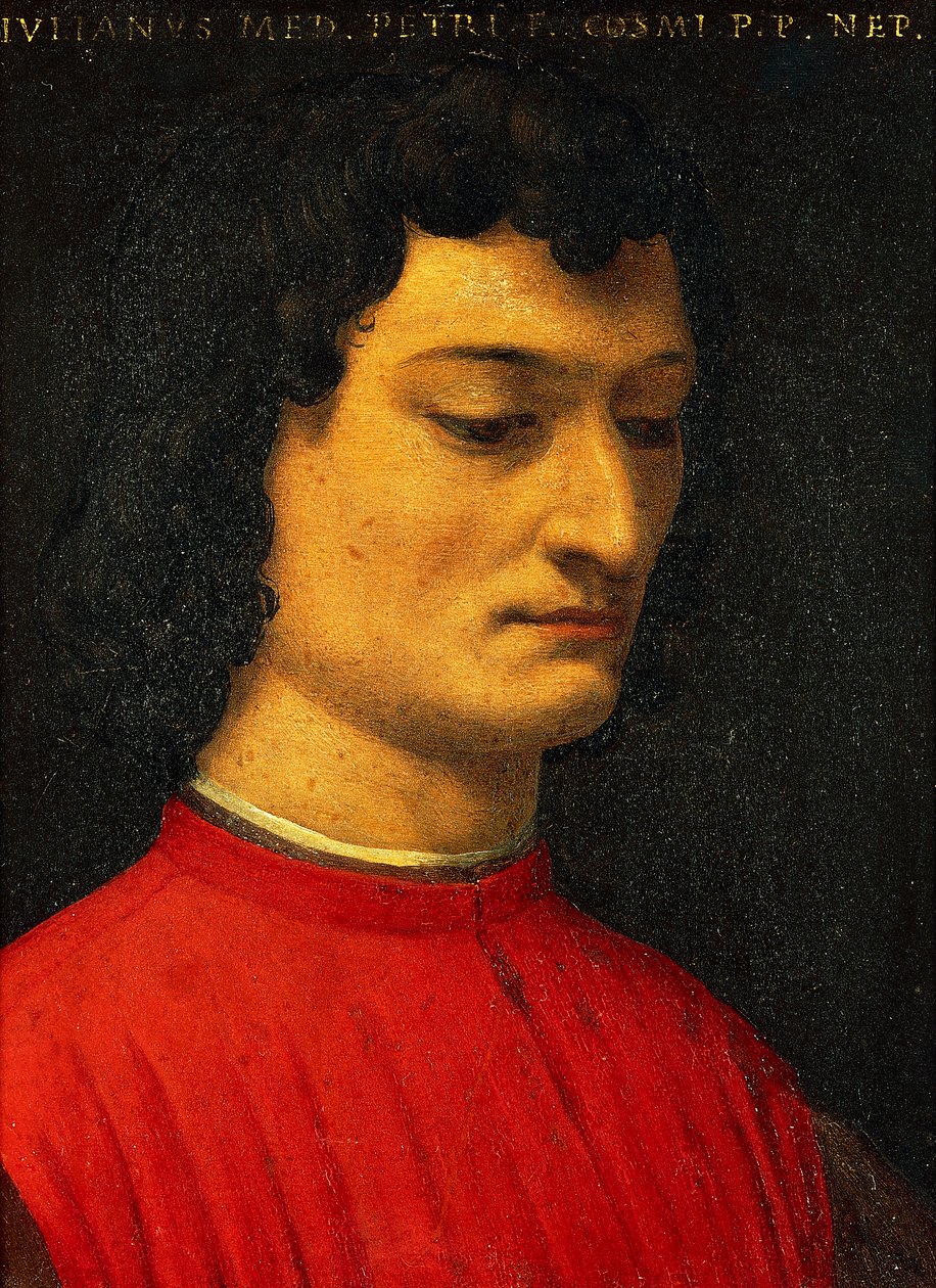 Portrett av Giuliano de Medici, av Agnolo Bronzino, maleri av Agnolo Bronzino