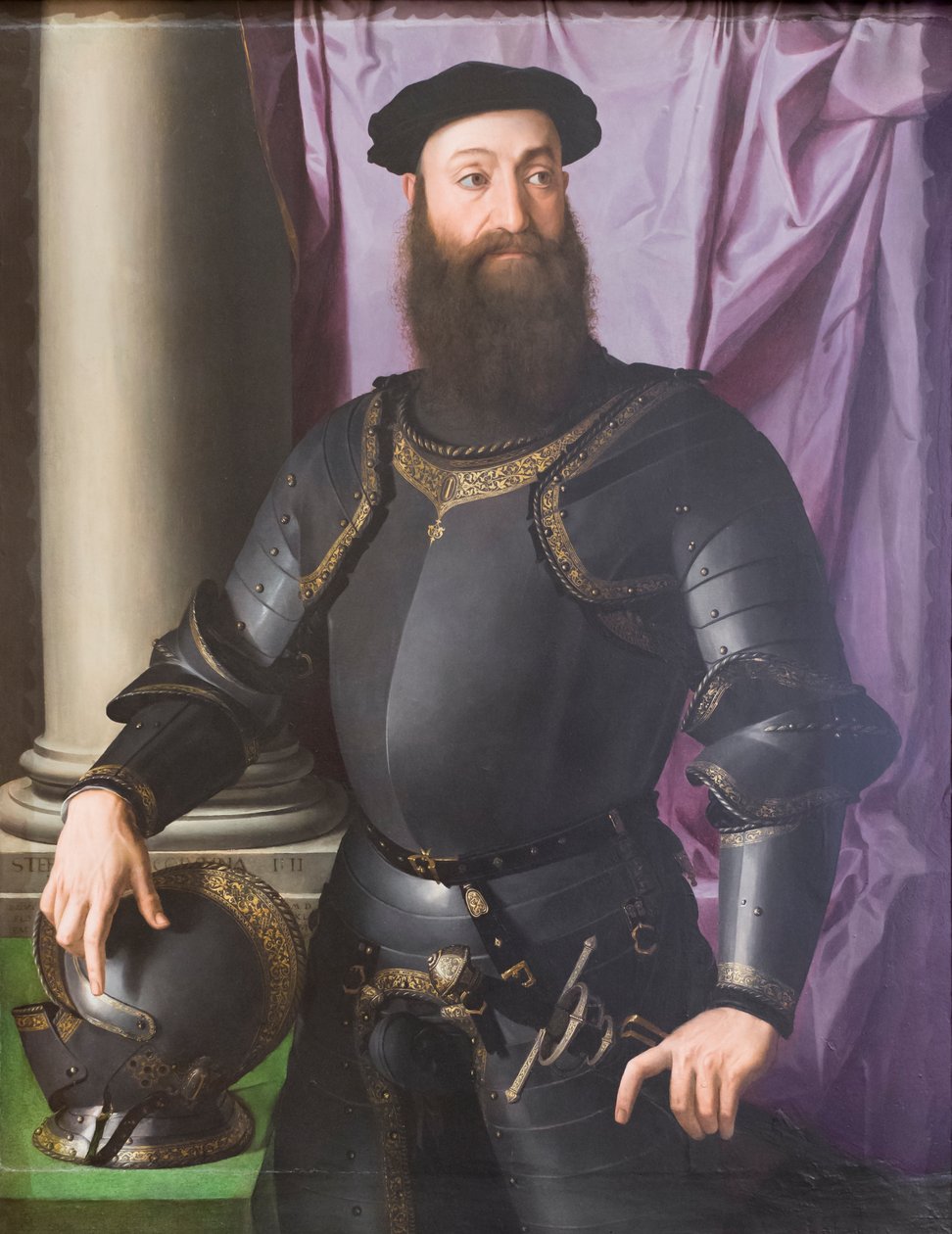 Portrett av Stefano IV Colonna av Agnolo Bronzino