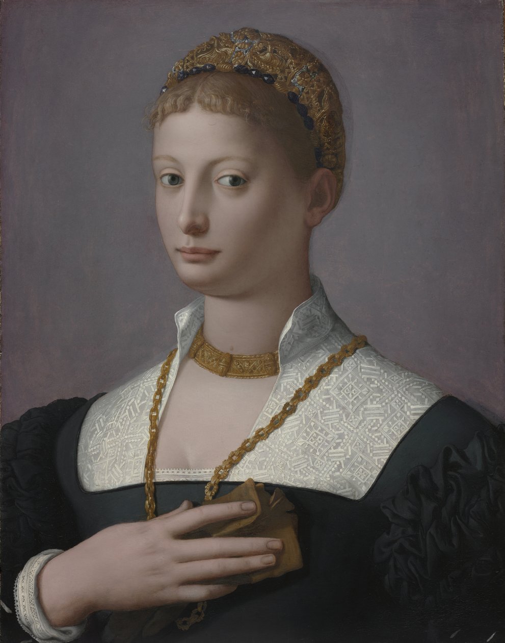 Portrait of a Woman, ca. 1550 (olje på tre) av Agnolo Bronzino