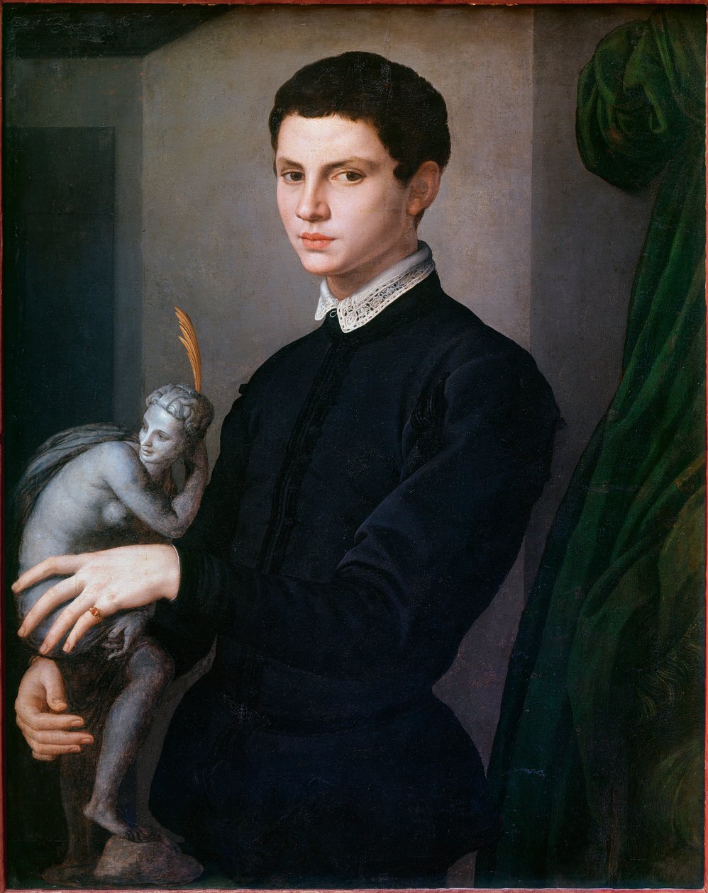 Portrett av en skulptør. Maleri av Angelo Bronzino (1503-1572) av Agnolo Bronzino