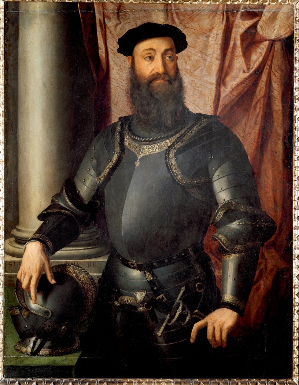 Portrett av Condottiere Stefano Colonna av Agnolo Bronzino