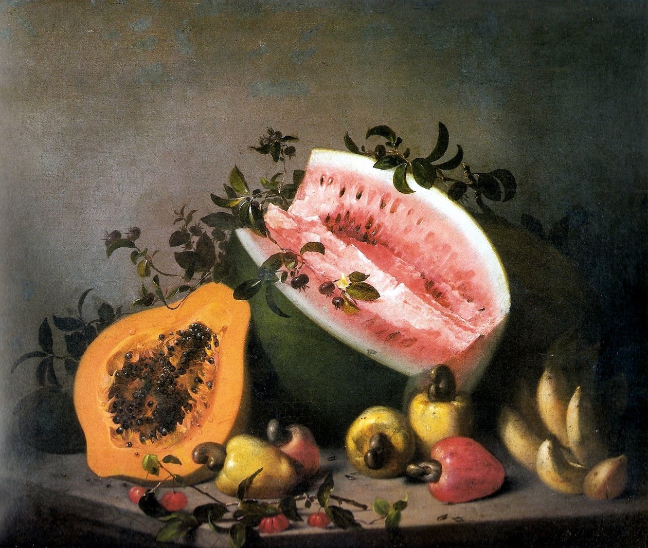 Papaya og vannmelon av Agostinho Jose da Mota