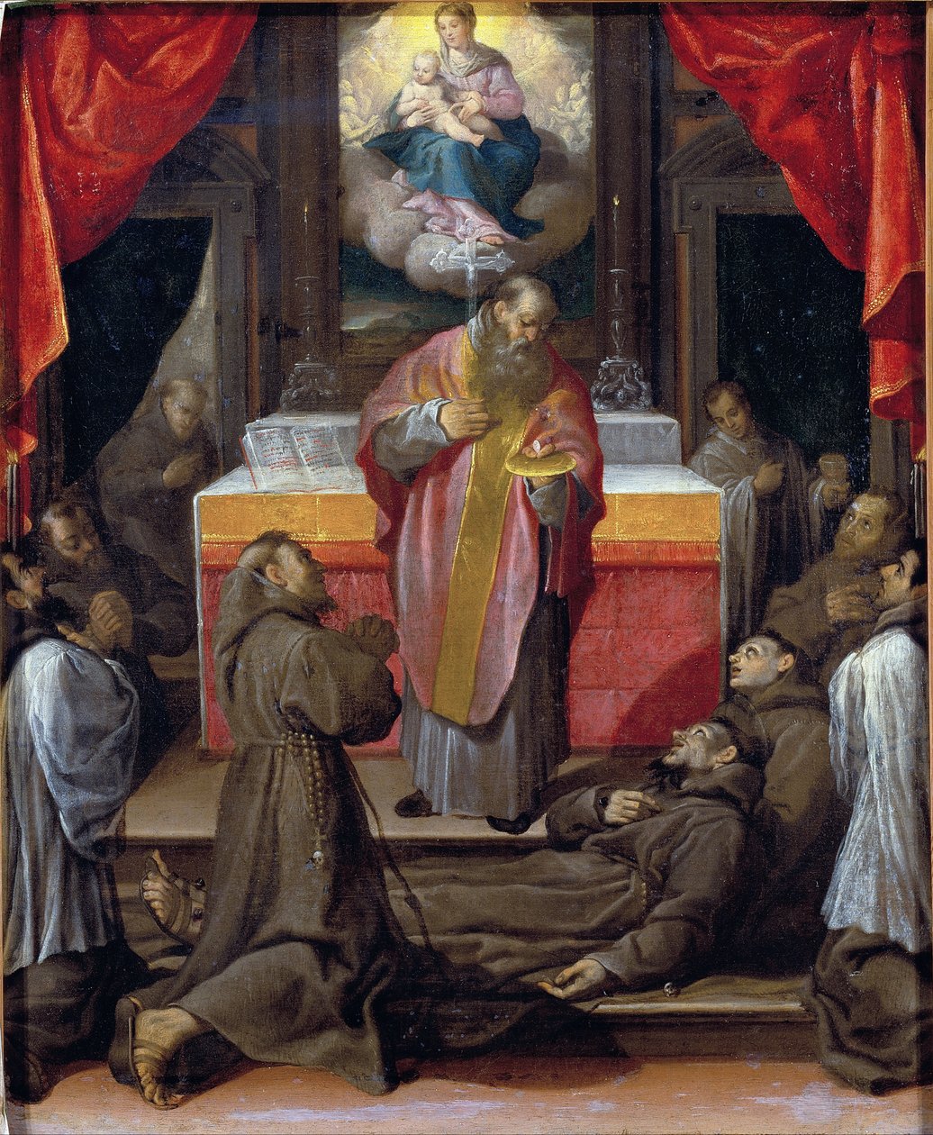 Den siste nattverden til Saint Francis av Agostino Carracci