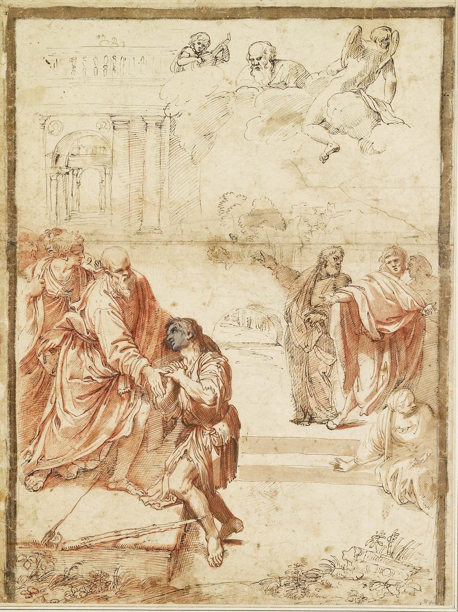 Den fortapte sønns retur av Agostino Carracci
