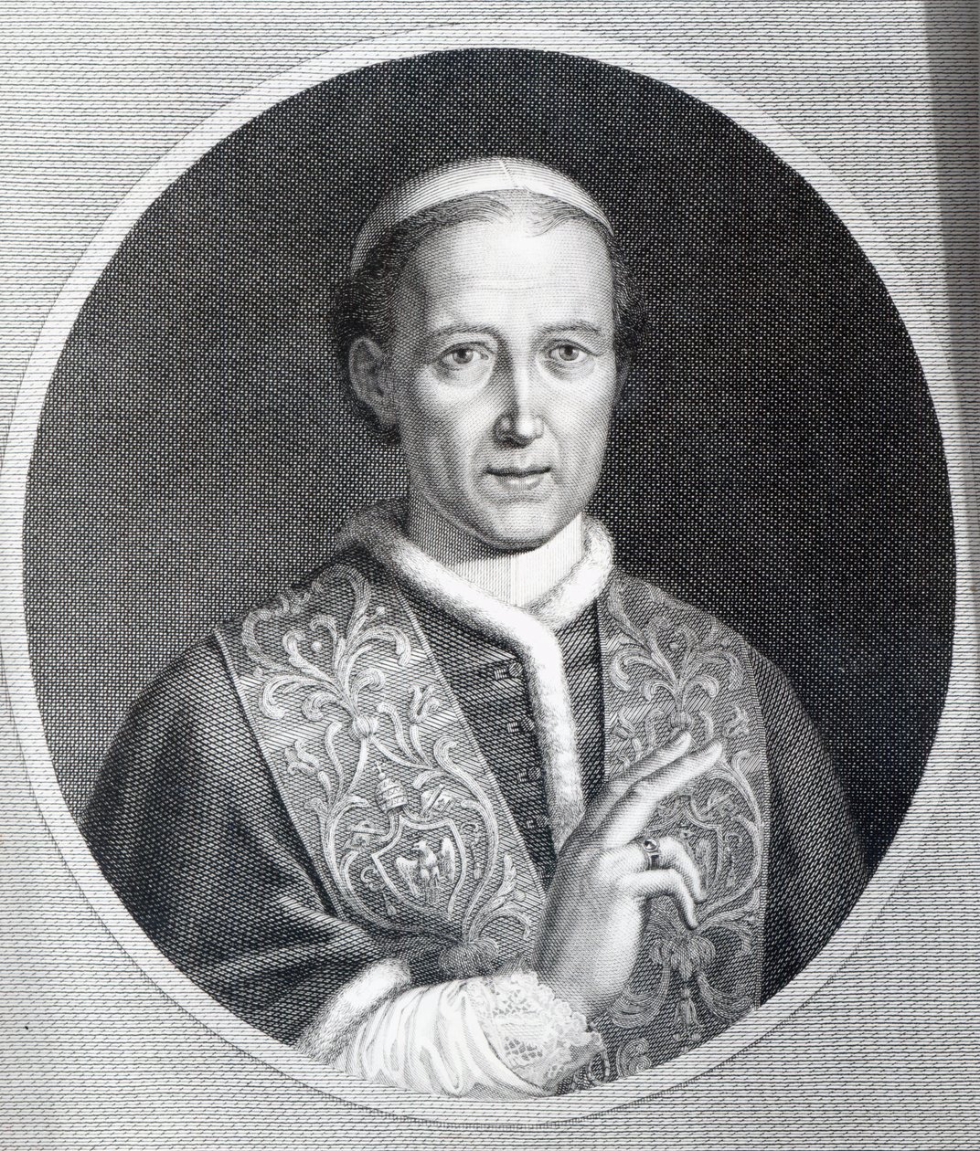 Pave Leo XII, gravert av Raffaele Persichini av Agostino Tofanelli