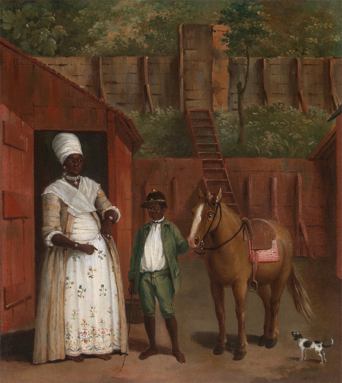 En mor med sønnen og en ponni, ca. 1775. av Agostino Brunias