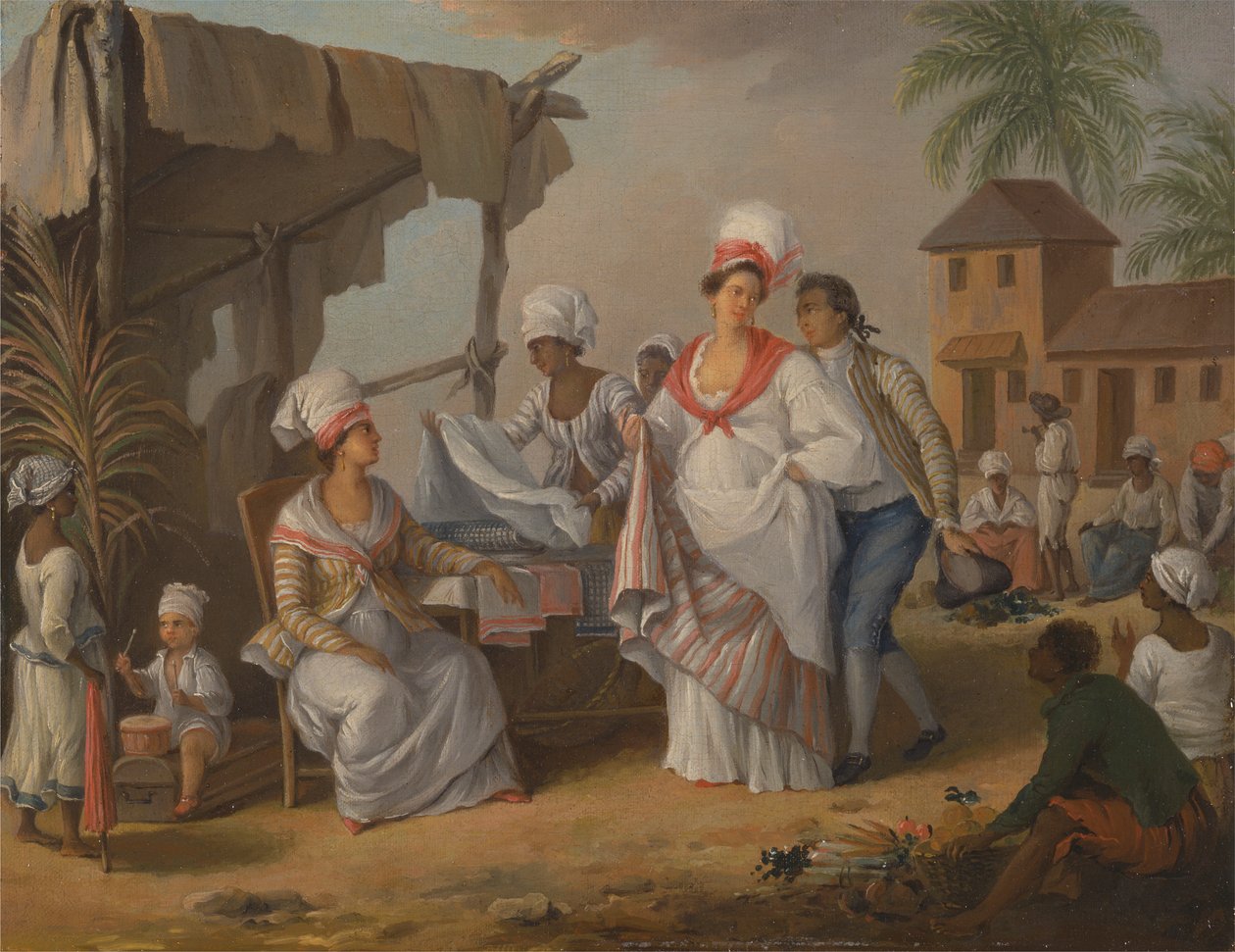 Market Day, Roseau, Dominica av Agostino Brunias