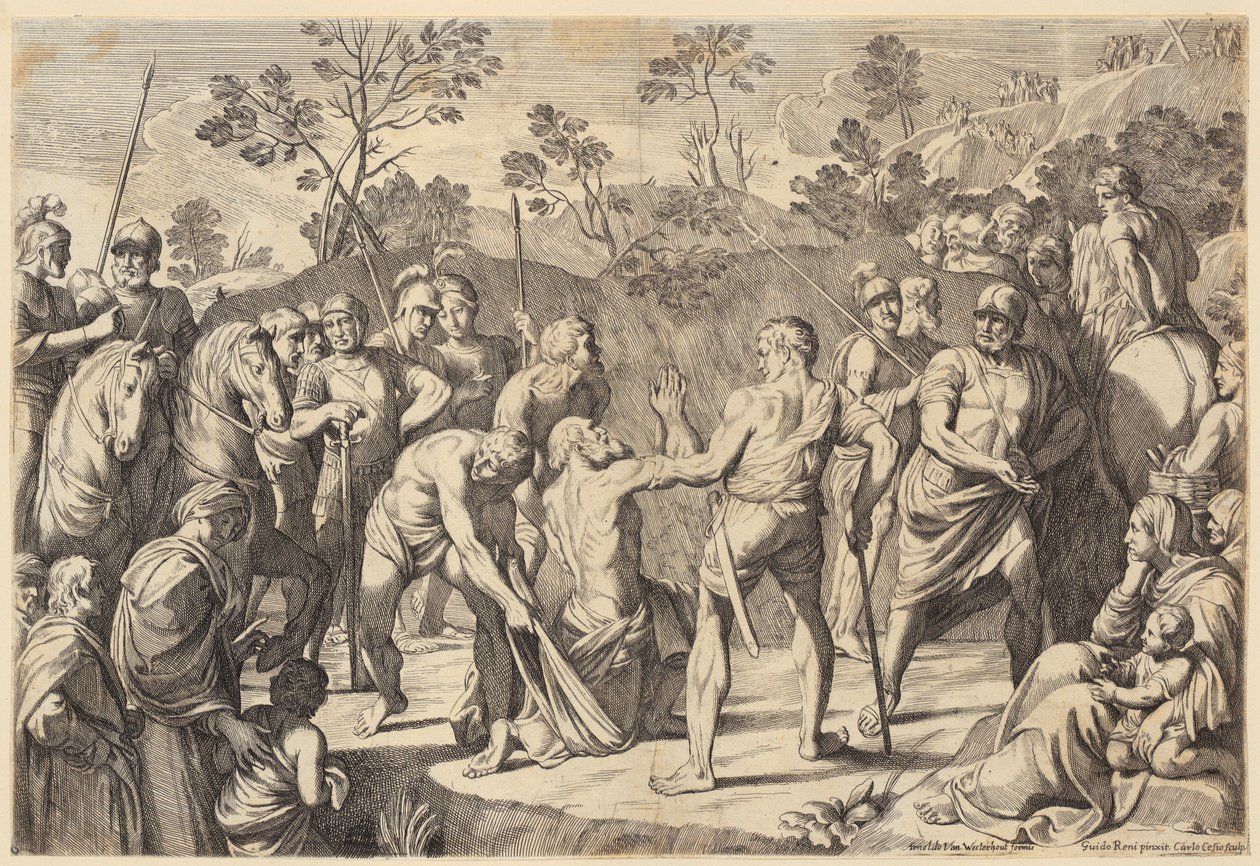 Aeneas flykter fra Troja med familien sin av Agostino Carracci