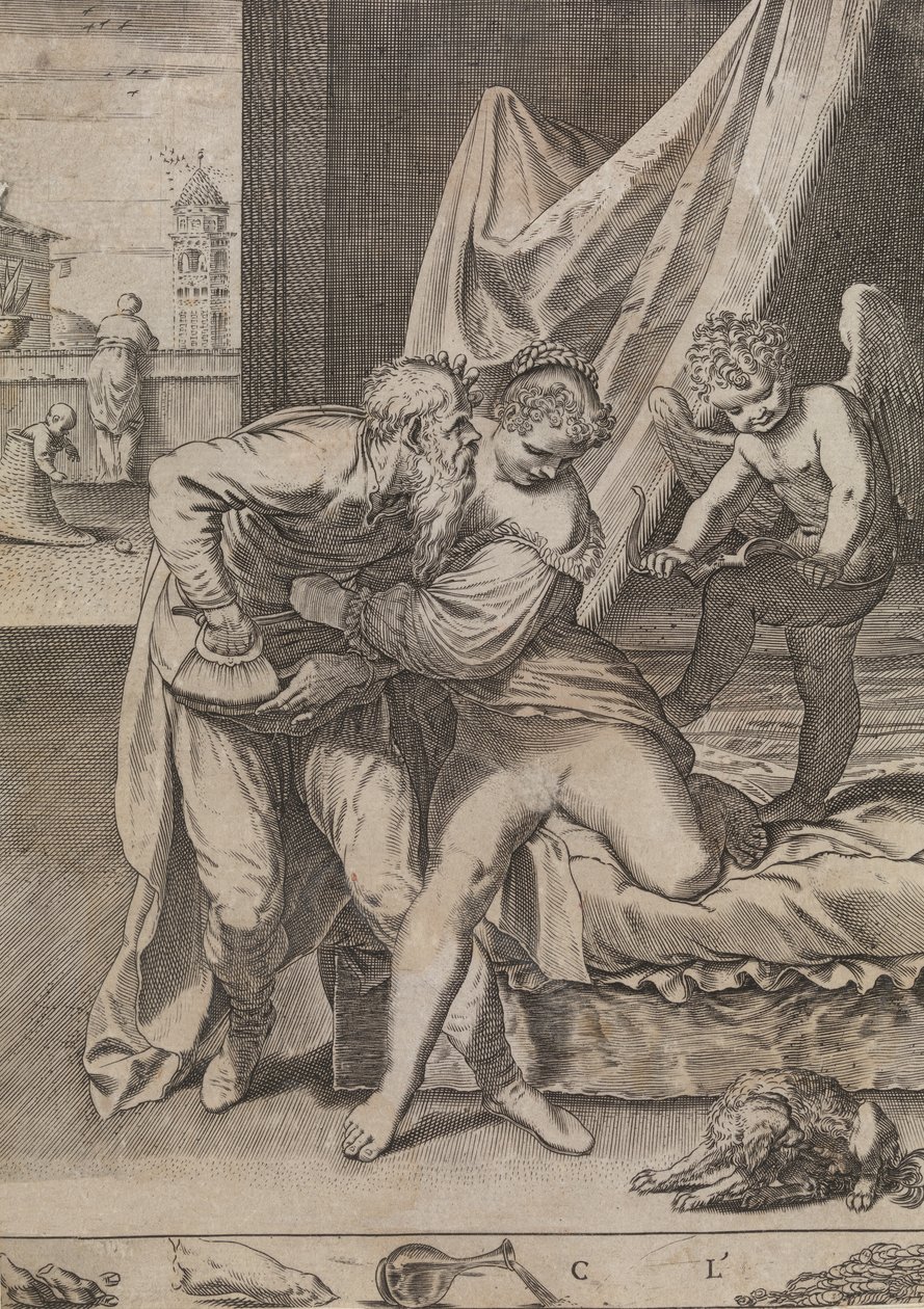 Alt vinner gull, ca. 1590-95. av Agostino Carracci