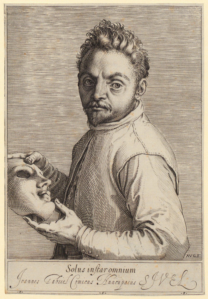 Portrett av Giovanni Gabrielli, kalt «Il Sivello» av Agostino Carracci