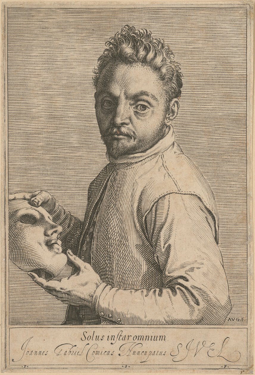 Portrett av Giovanni Gabrielli, kalt «Il Sivello» av Agostino Carracci