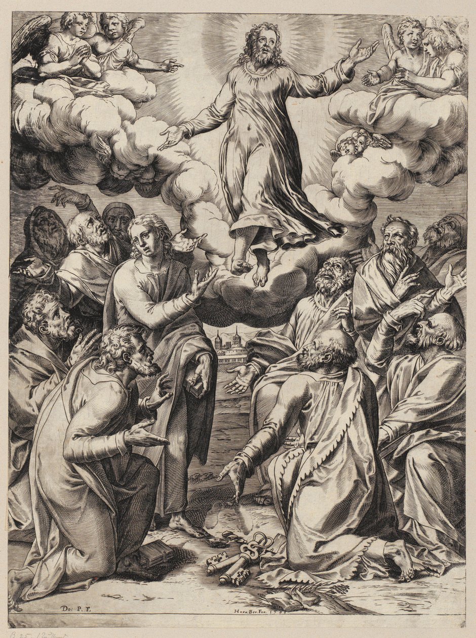 Stigmatiseringen av den hellige Frans av Agostino Carracci