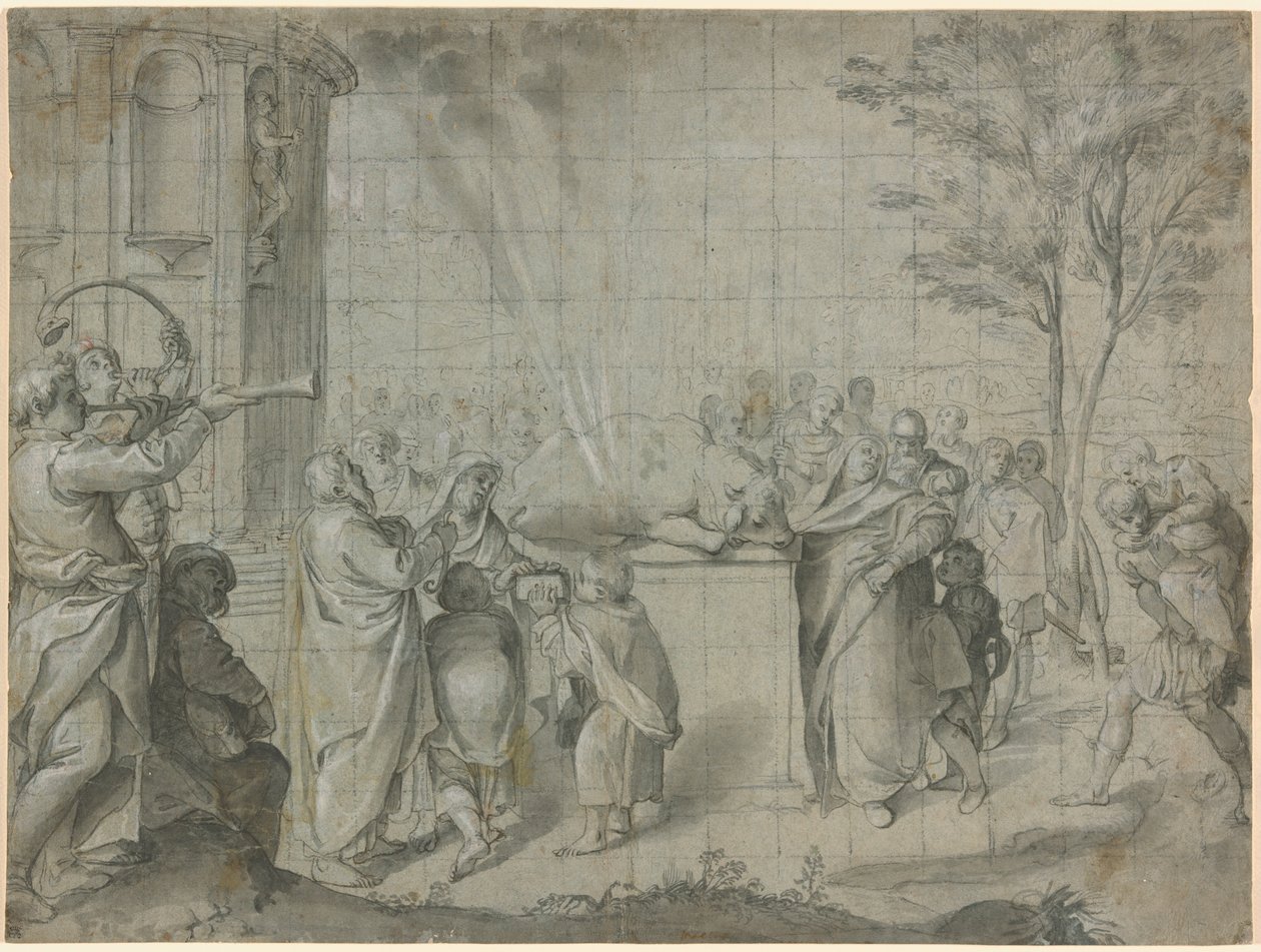 Pelias-offeret til Neptun av Agostino Carracci