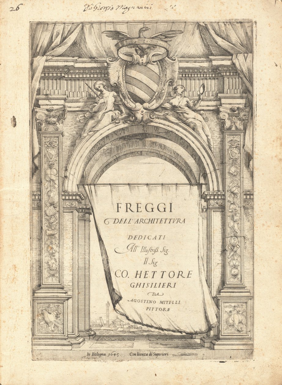 Freggi av arkitektur av Agostino Mitelli