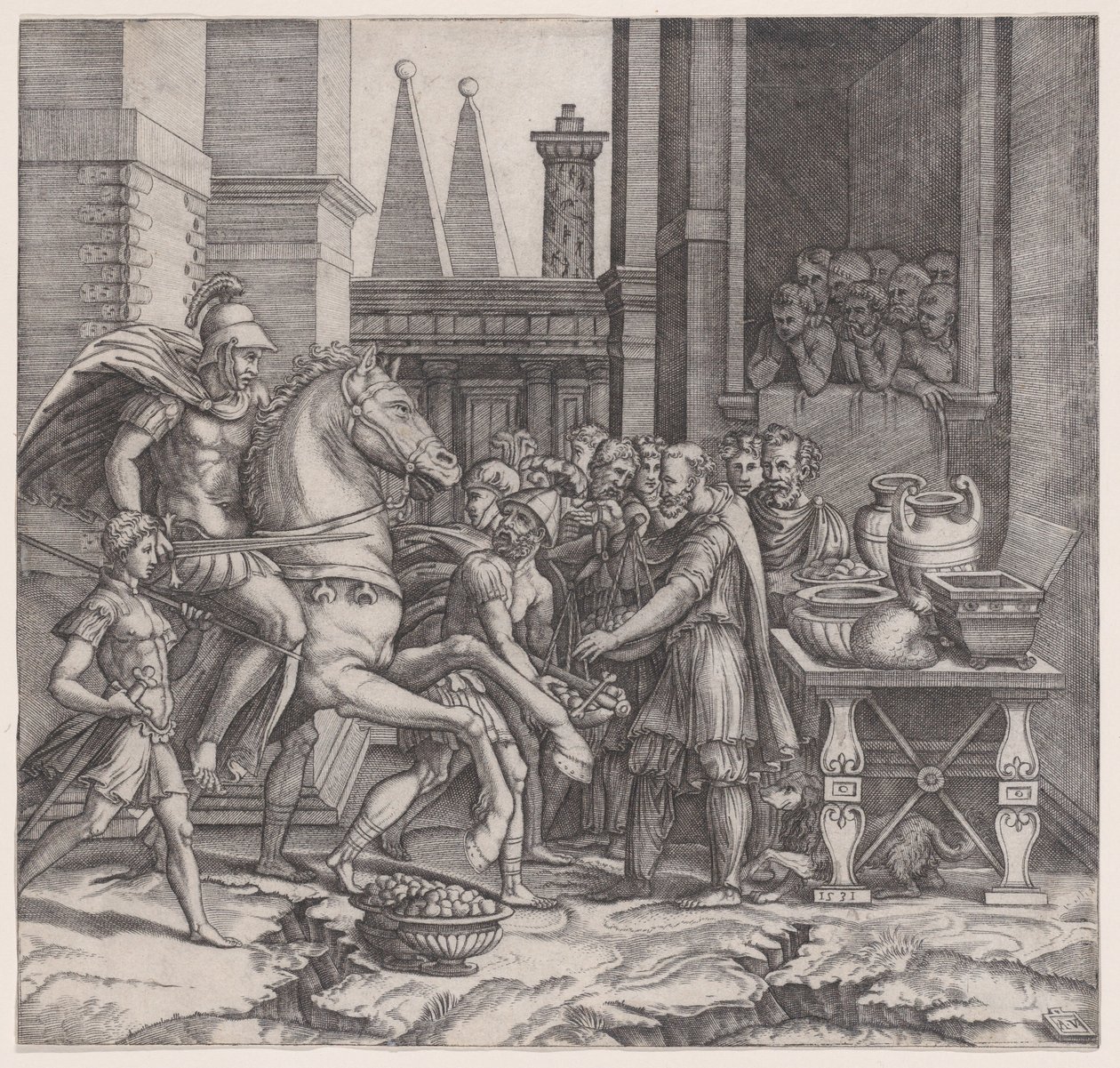 Camillus, datert 1531. av Agostino Veneziano