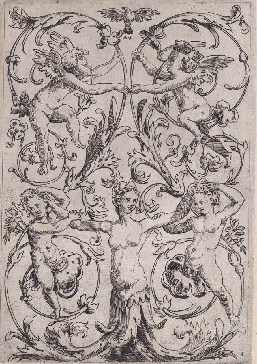 Ornamental Panel, ca. 1514-36. av Agostino Veneziano