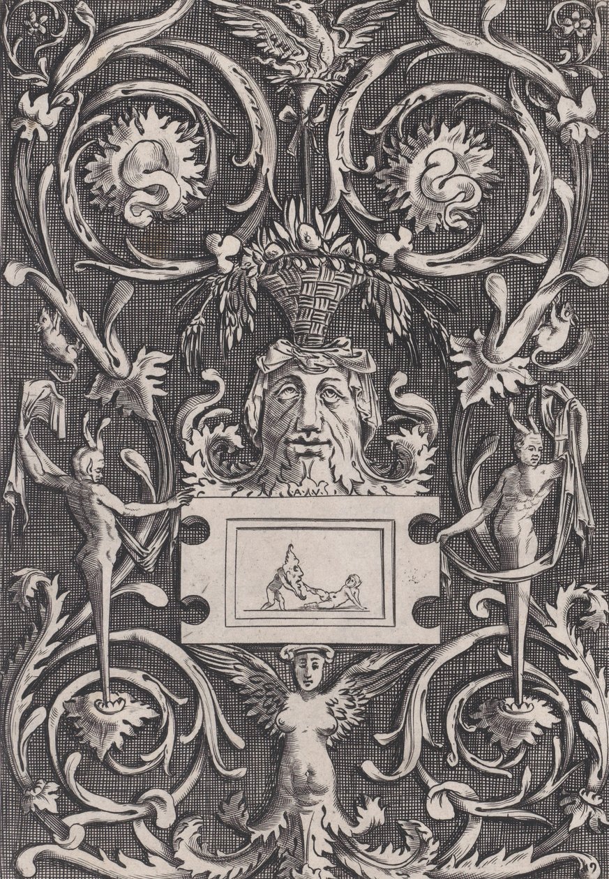 Ornamental Panel, ca. 1514-36. av Agostino Veneziano