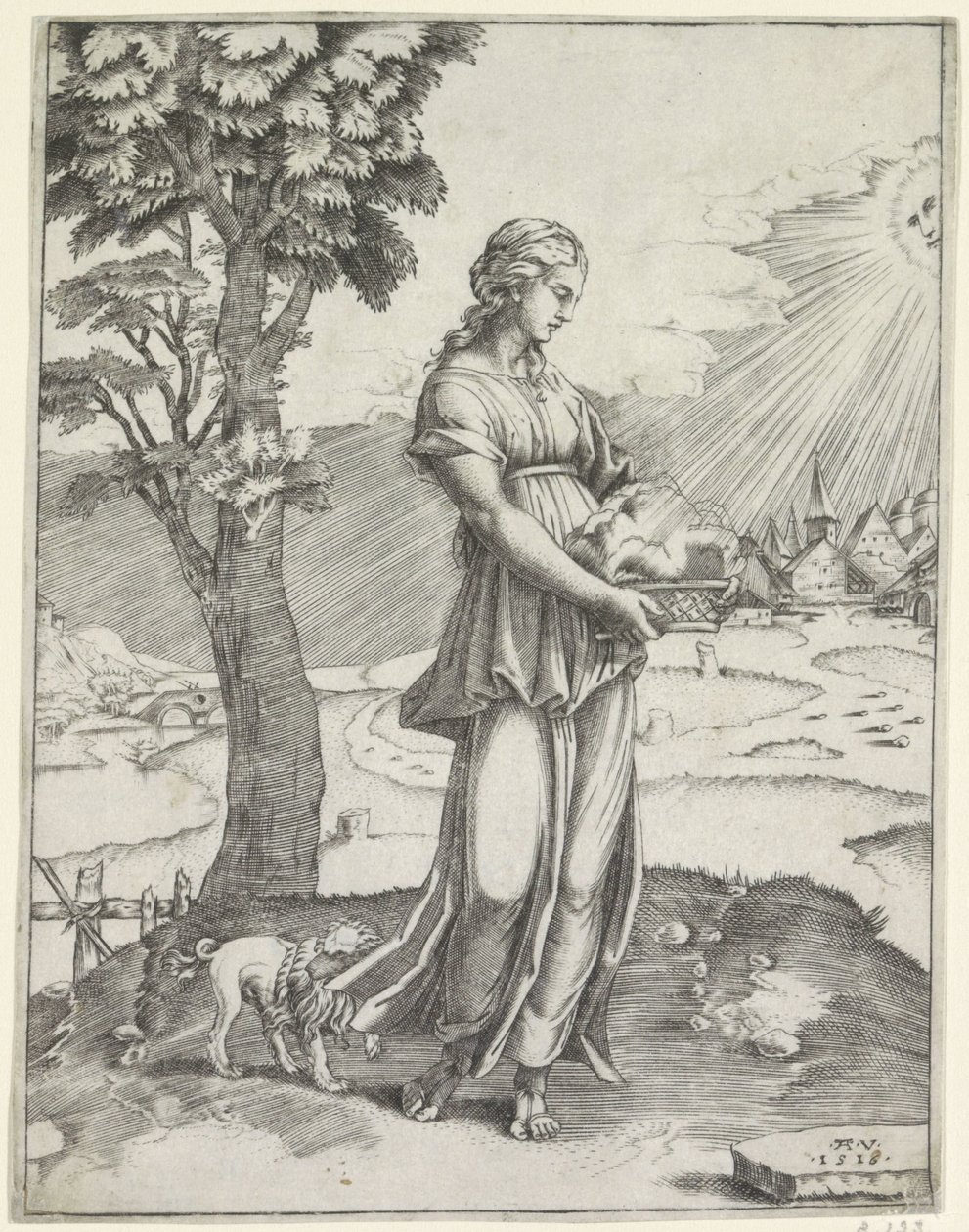Sibille van Cumae av Agostino Veneziano