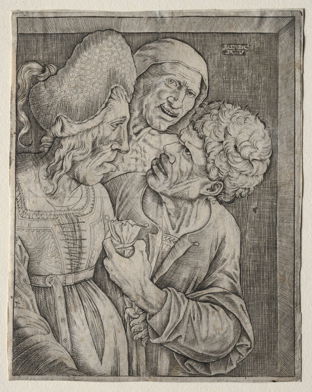 Den rike gamle kvinnen av Agostino Veneziano
