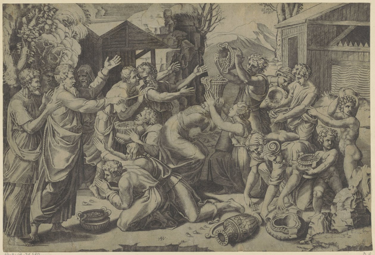 Samler manna av Agostino Veneziano