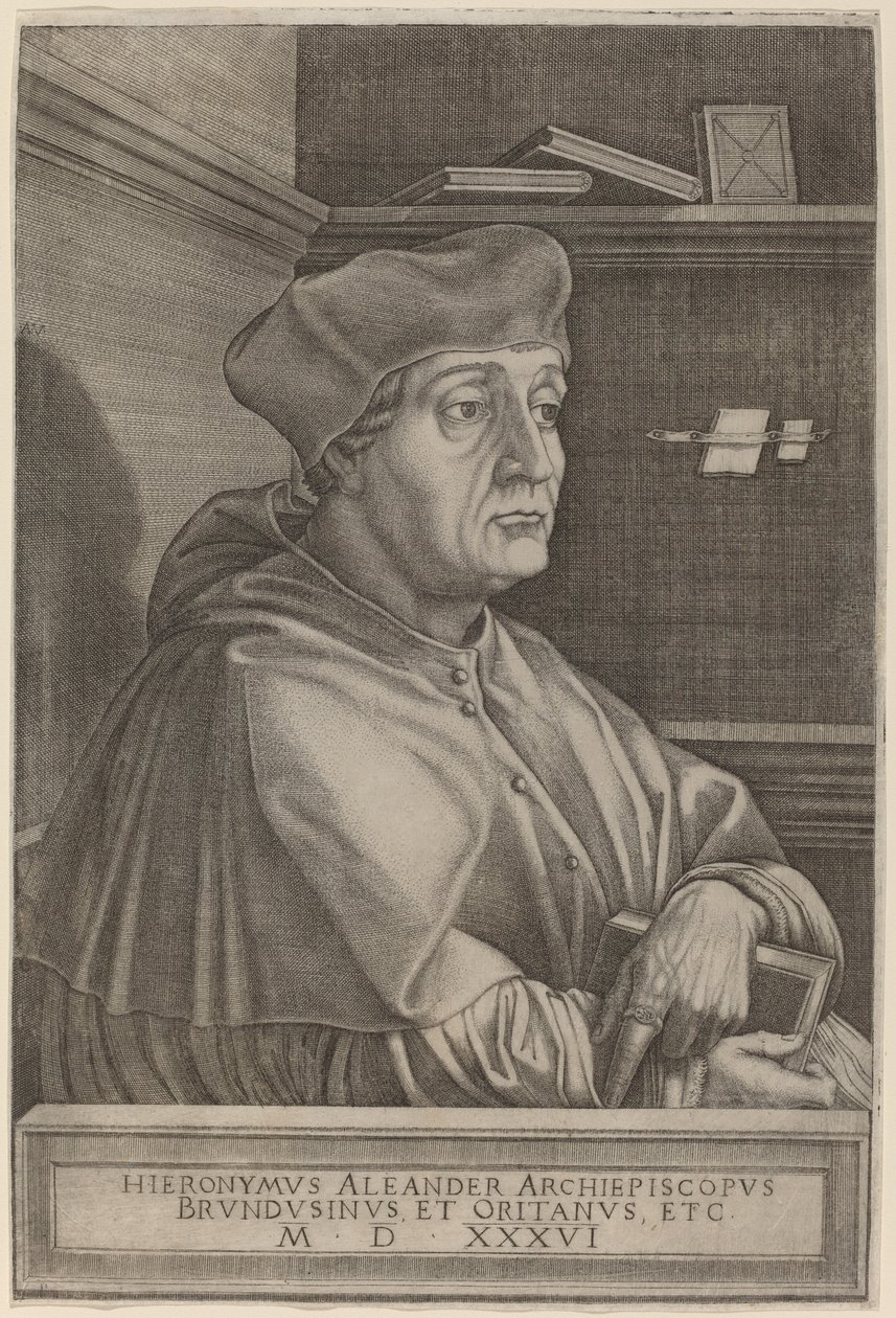 Hieronymus Alexander, erkebiskop av Brindisi av Agostino dei Musi
