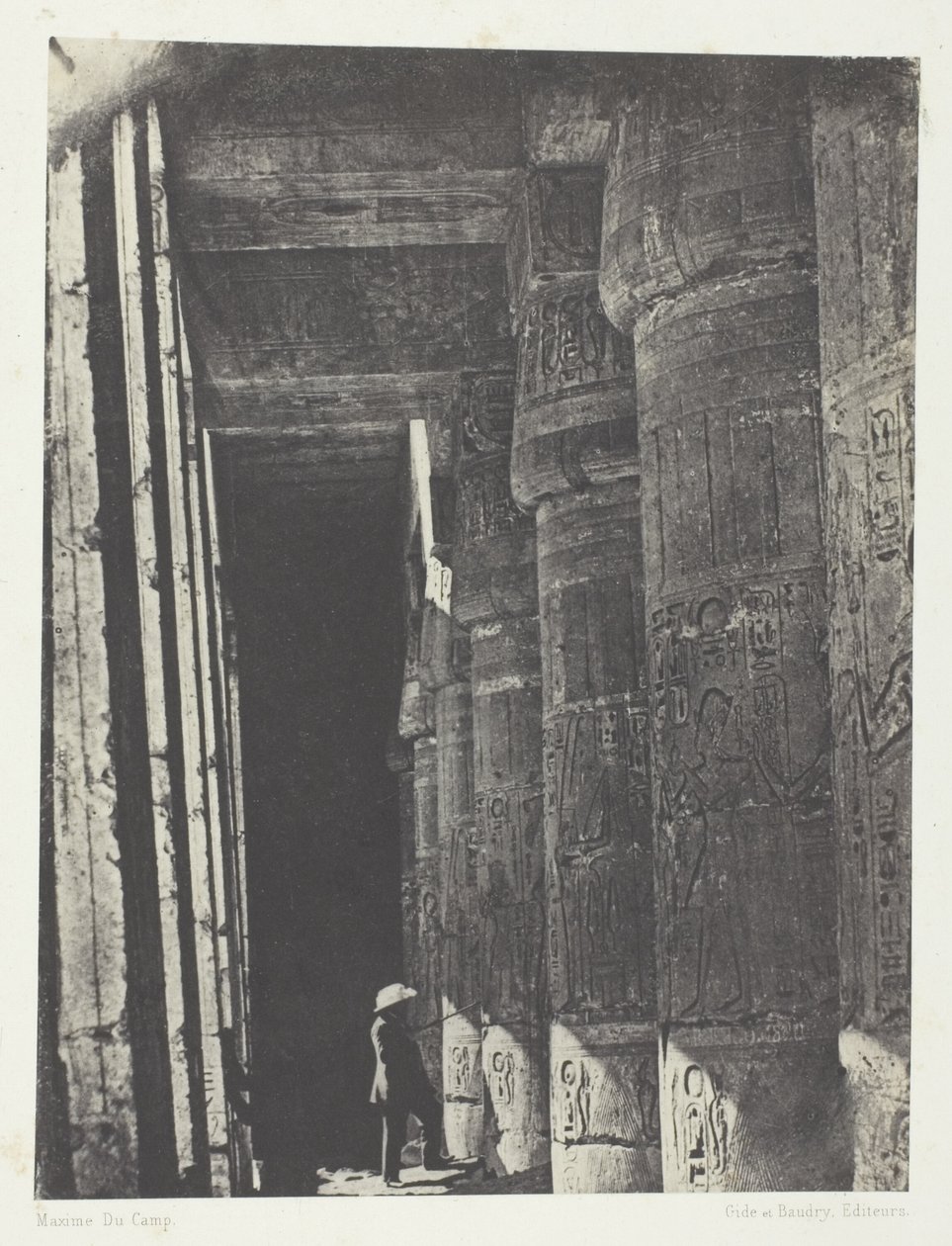 Medinet-Habou, Galleriet i Ramses-Méiamoun-palasset; Theben av Aimé Rochas