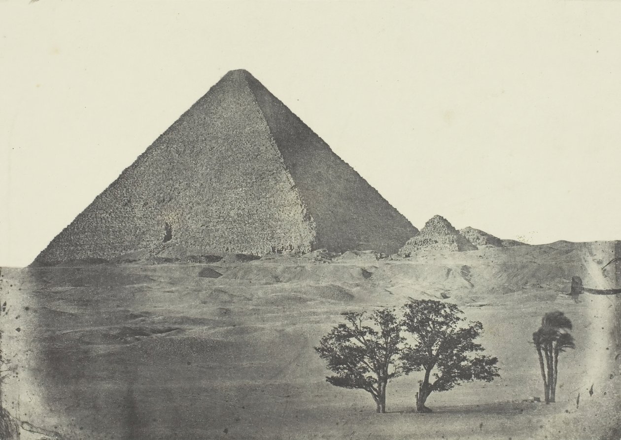 Pyramid of Cheops, Midt-Egypt, 184951, trykt 1852. av Aimé Rochas