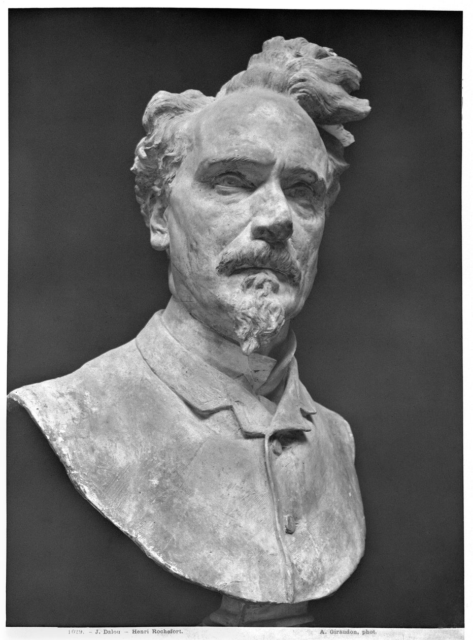 Byste av Henri Rochefort (1830-1913) (gips) av Aime Jules Dalou