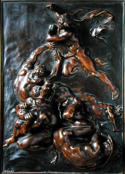 The Chatiments (patina bronse) av Aime Jules Dalou