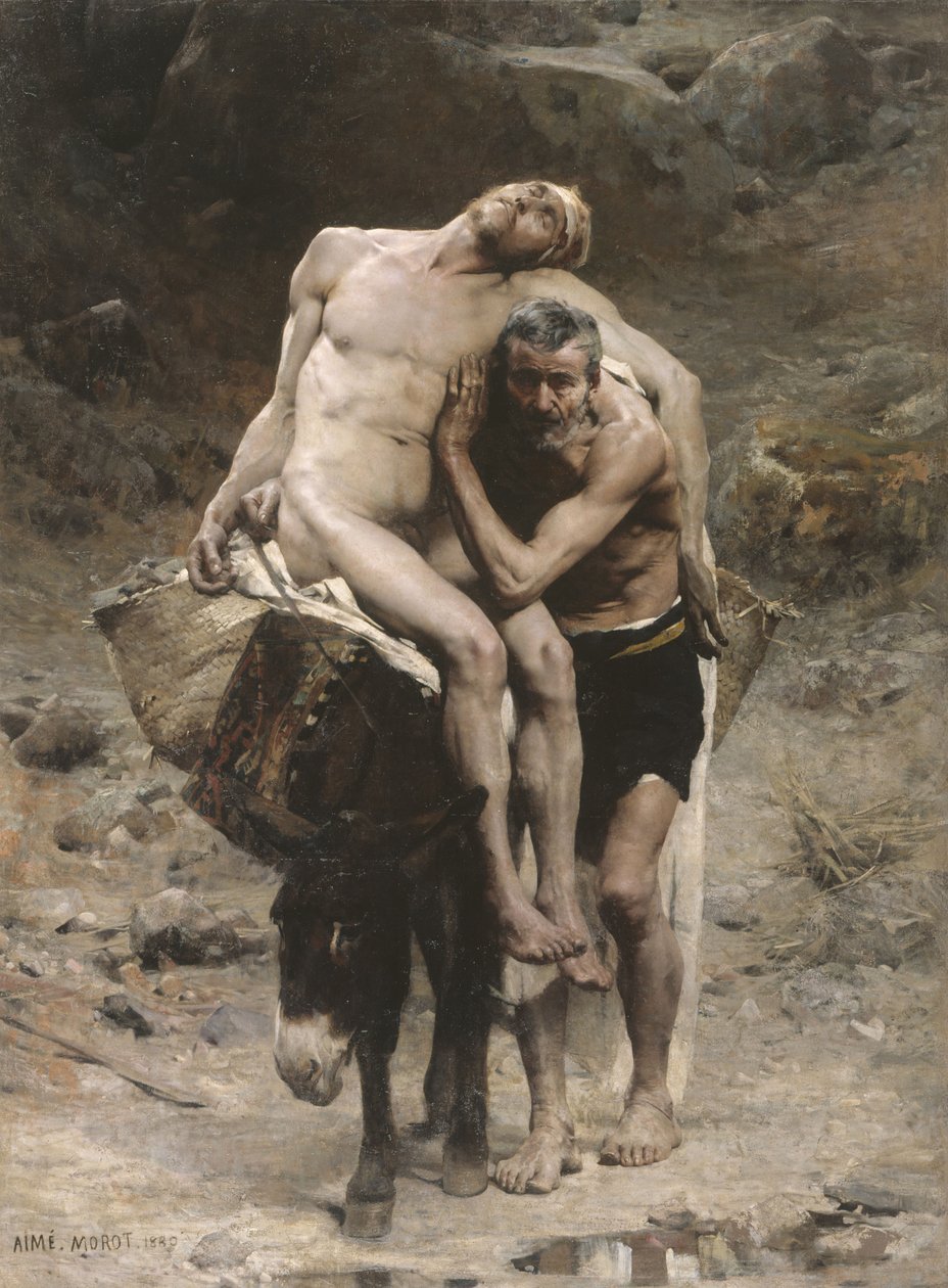 Den barmhjertige samaritan av Aimé Nicolas Morot